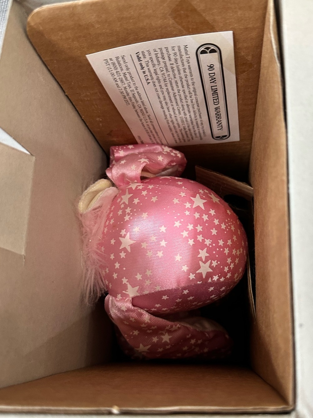 Mattel PJ Sparkles Sparklins Pink Bunny 1989 In box Glow-in-the-dark Rare - Picture 15 of 16